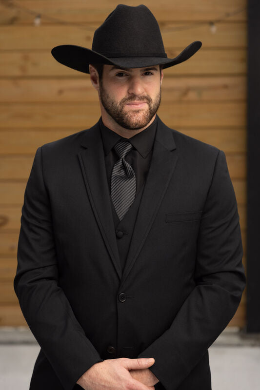 Black Performance Wedding Suit