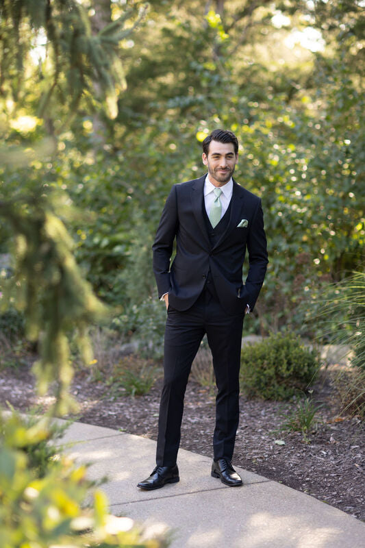 Black Performance Wedding Suit