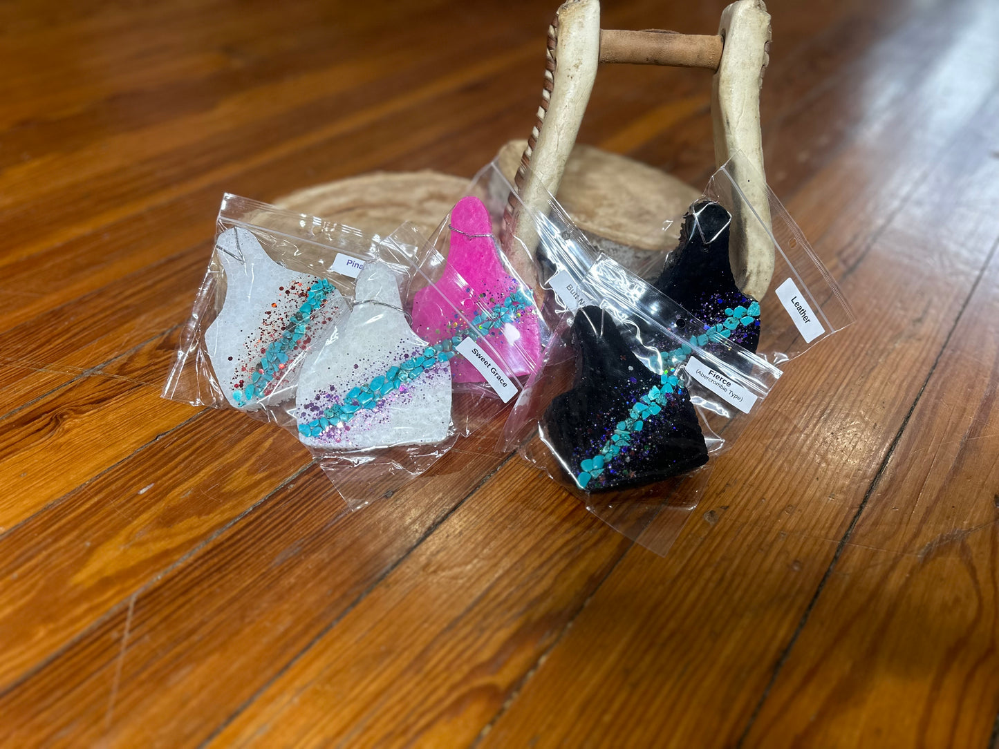 The Turquoise Stone Cow Tag Freshies