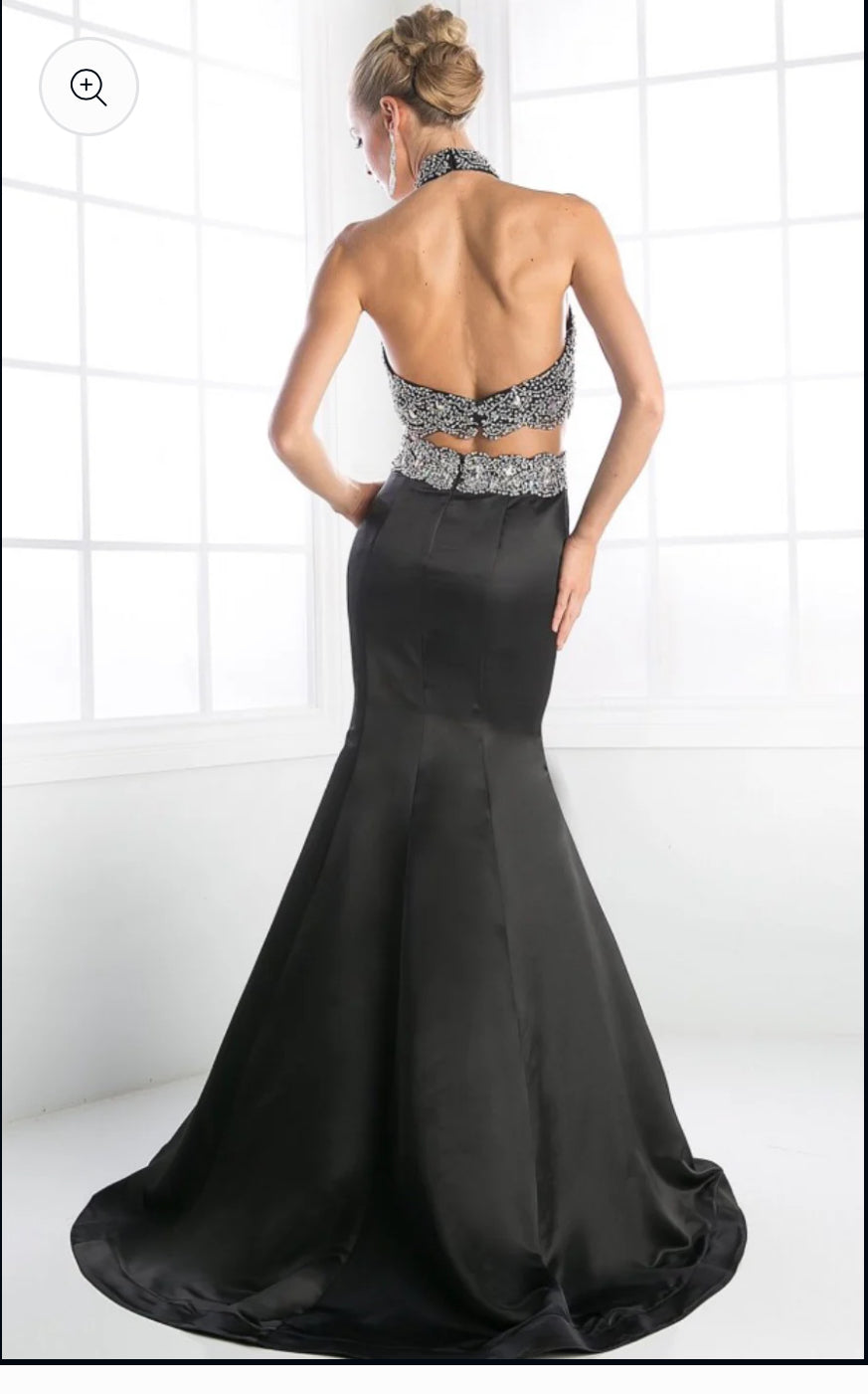 Beaded Halter Gown