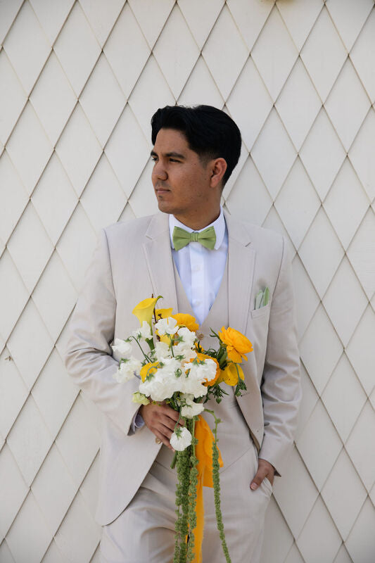 Tan Performance Wedding Suit
