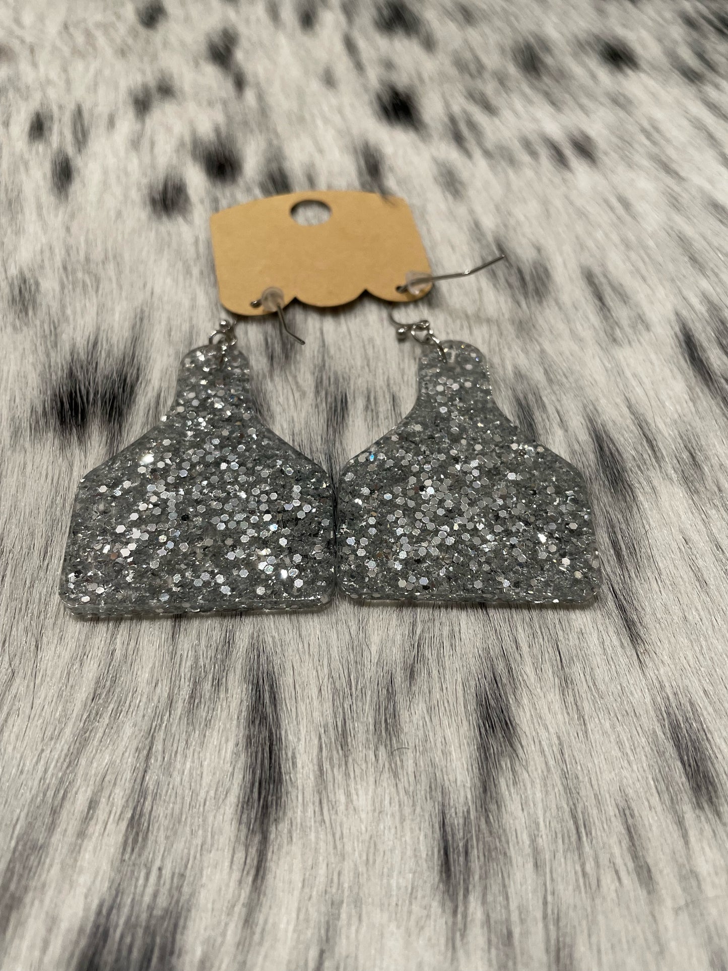 The Cow Tag Earrings