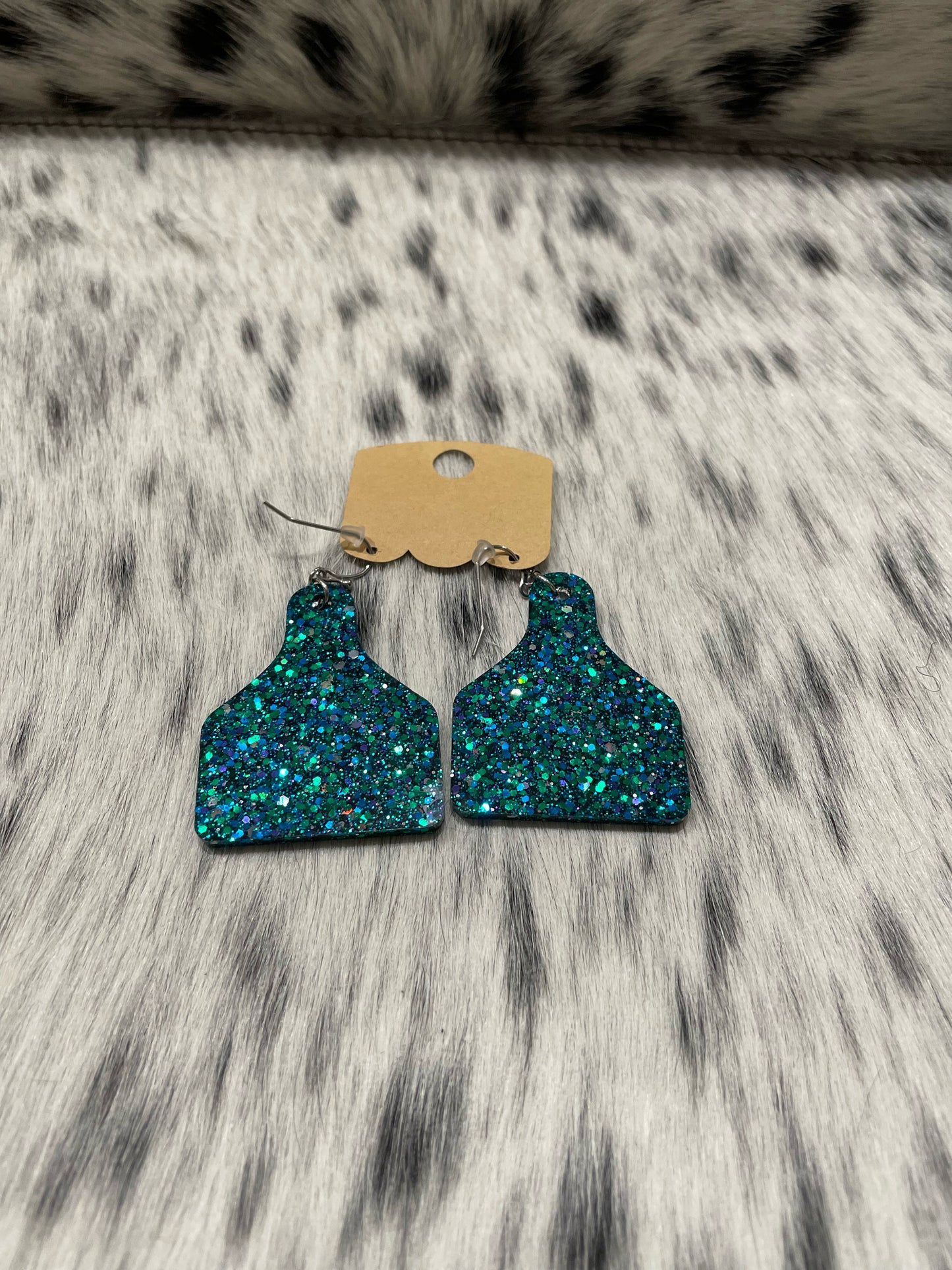 The Cow Tag Earrings