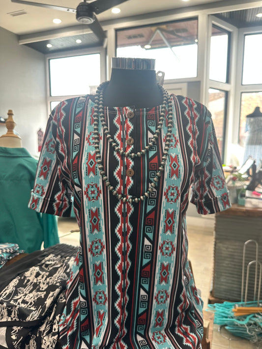 The Single Strand Faux Navajo Pearl with Turquoise