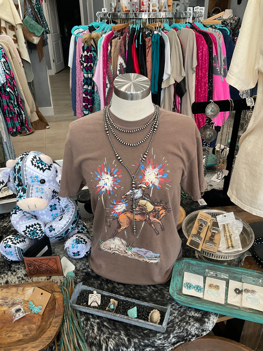 The Firework Bronc Rider Tee