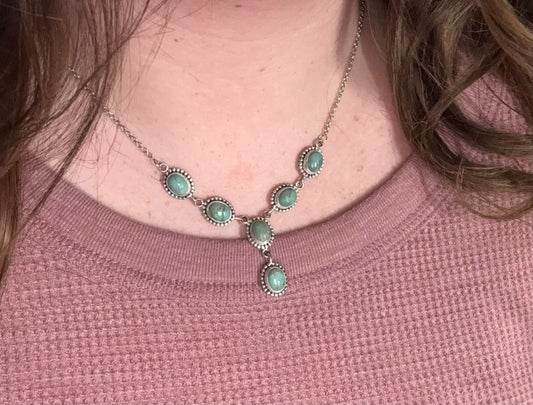 The Dainty Turquoise Lariat
