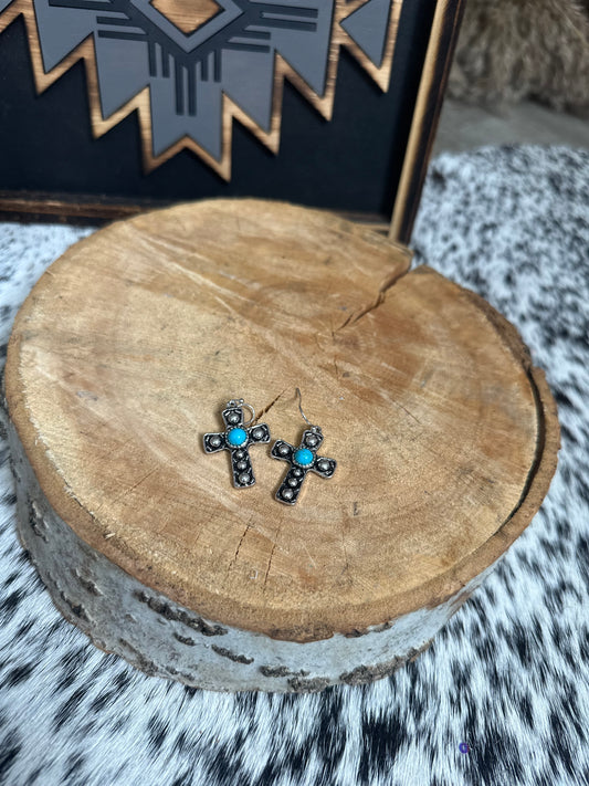 The Silver Crosses with Turquoise