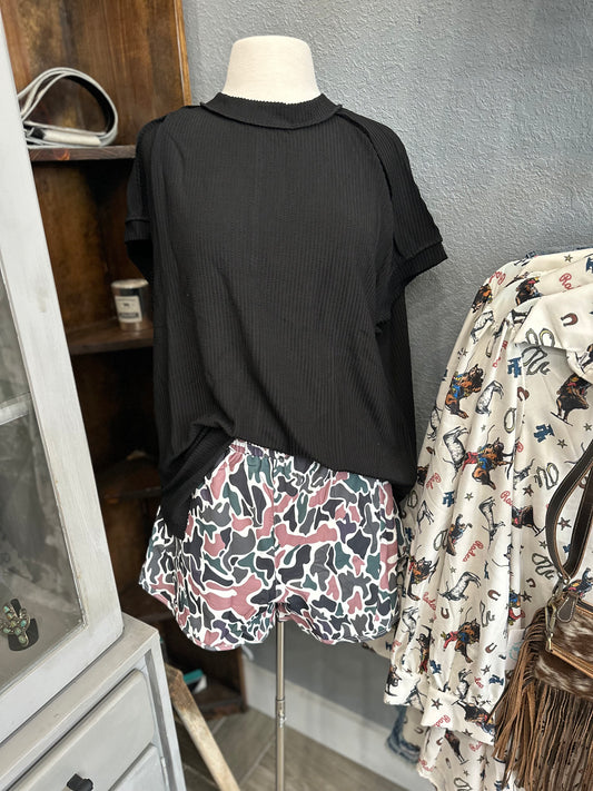 The Camo High Waist Athletic Short