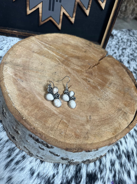 The Fay Earrings in White