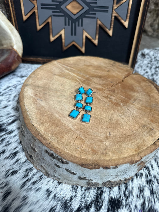 The Cowgirl Turquoise Earrings