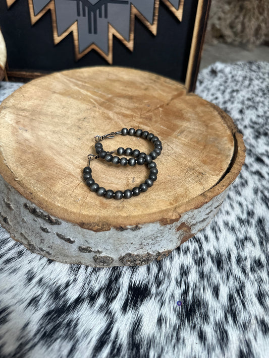 The Ken Faux Navajo Pearl Hoops