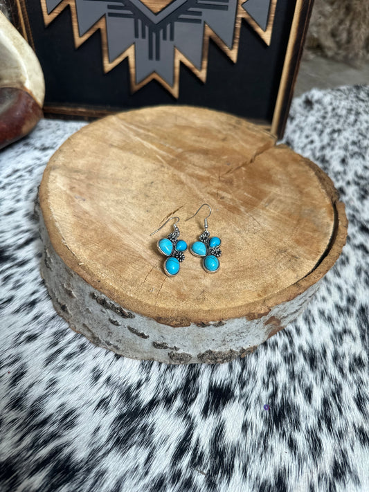 The Fay Earrings in Turquoise