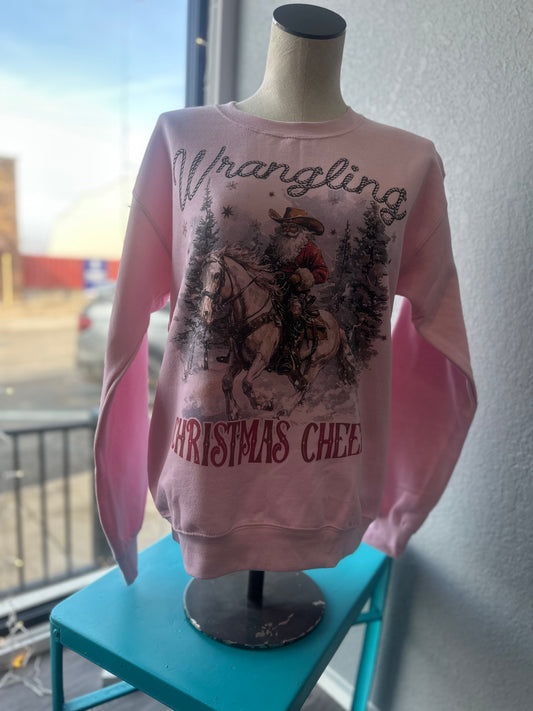 Wrangling Christmas Cheer Crewneck