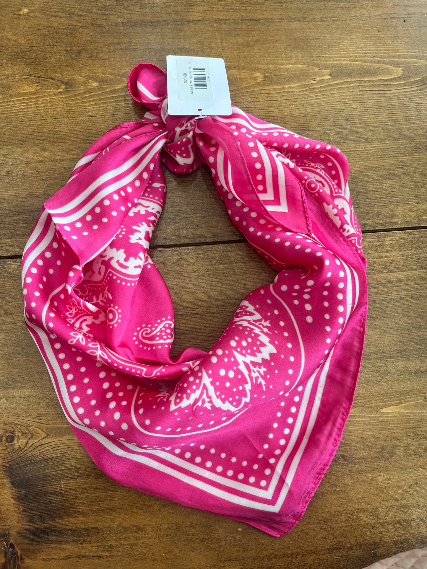 Small Buffalo Wild Rag in Hot Pink