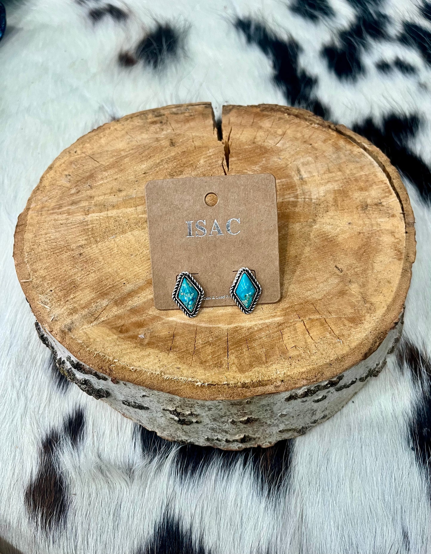 Diamond Gemstone Stud Earrings