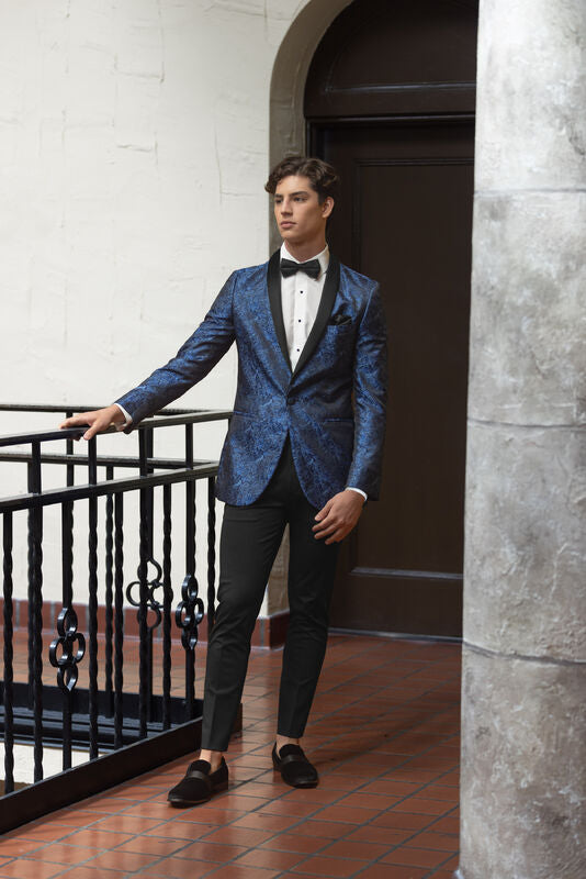 Cobalt Blue Paisley Aries Tuxedo