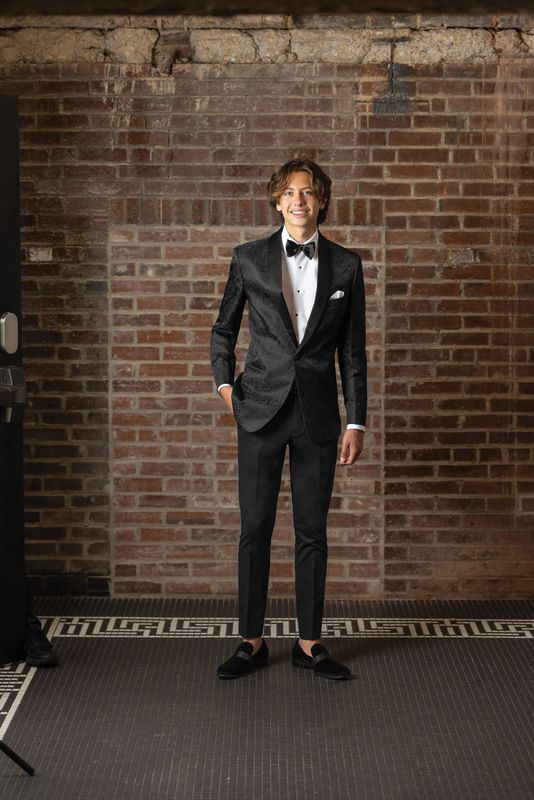 Black Paisley Aries Tuxedo