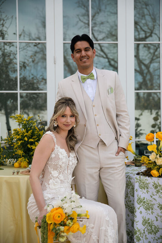 Tan Performance Wedding Suit