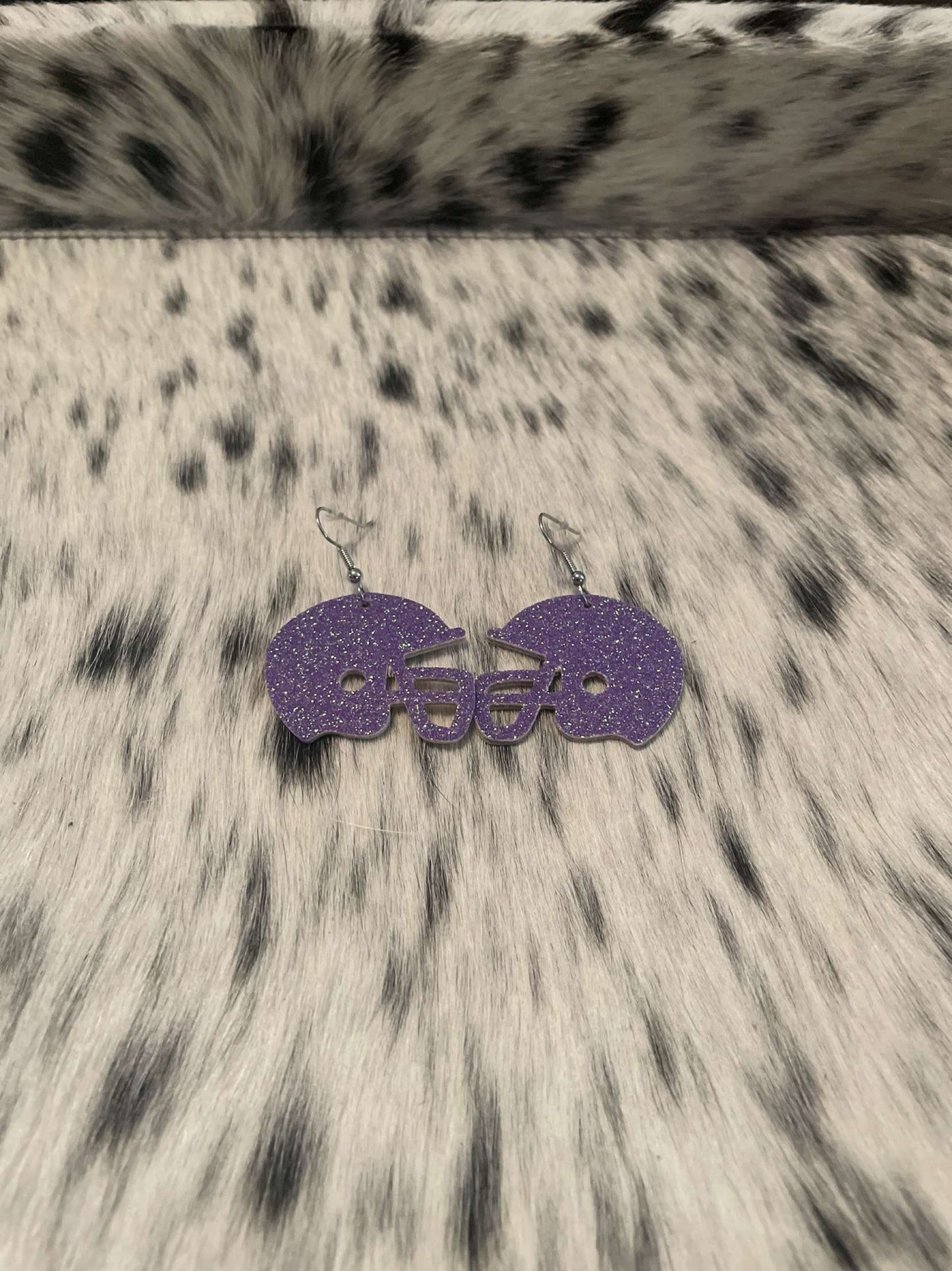 The Glitter Football Earrings
