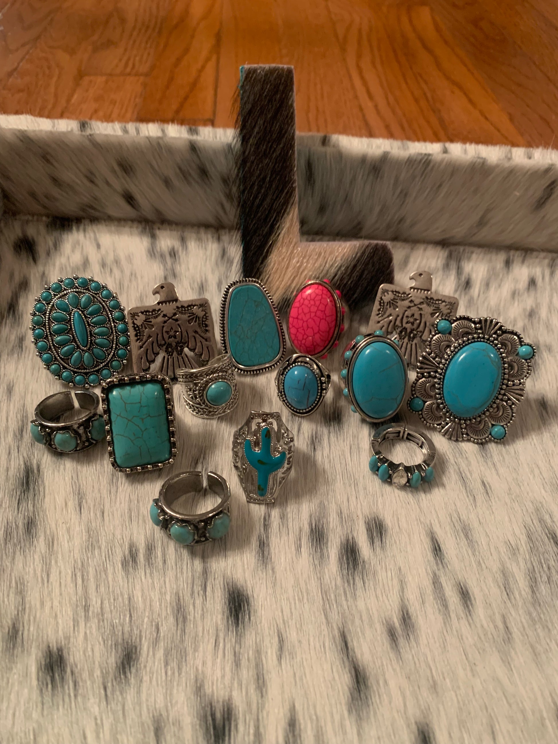 Turquoise sales western rings