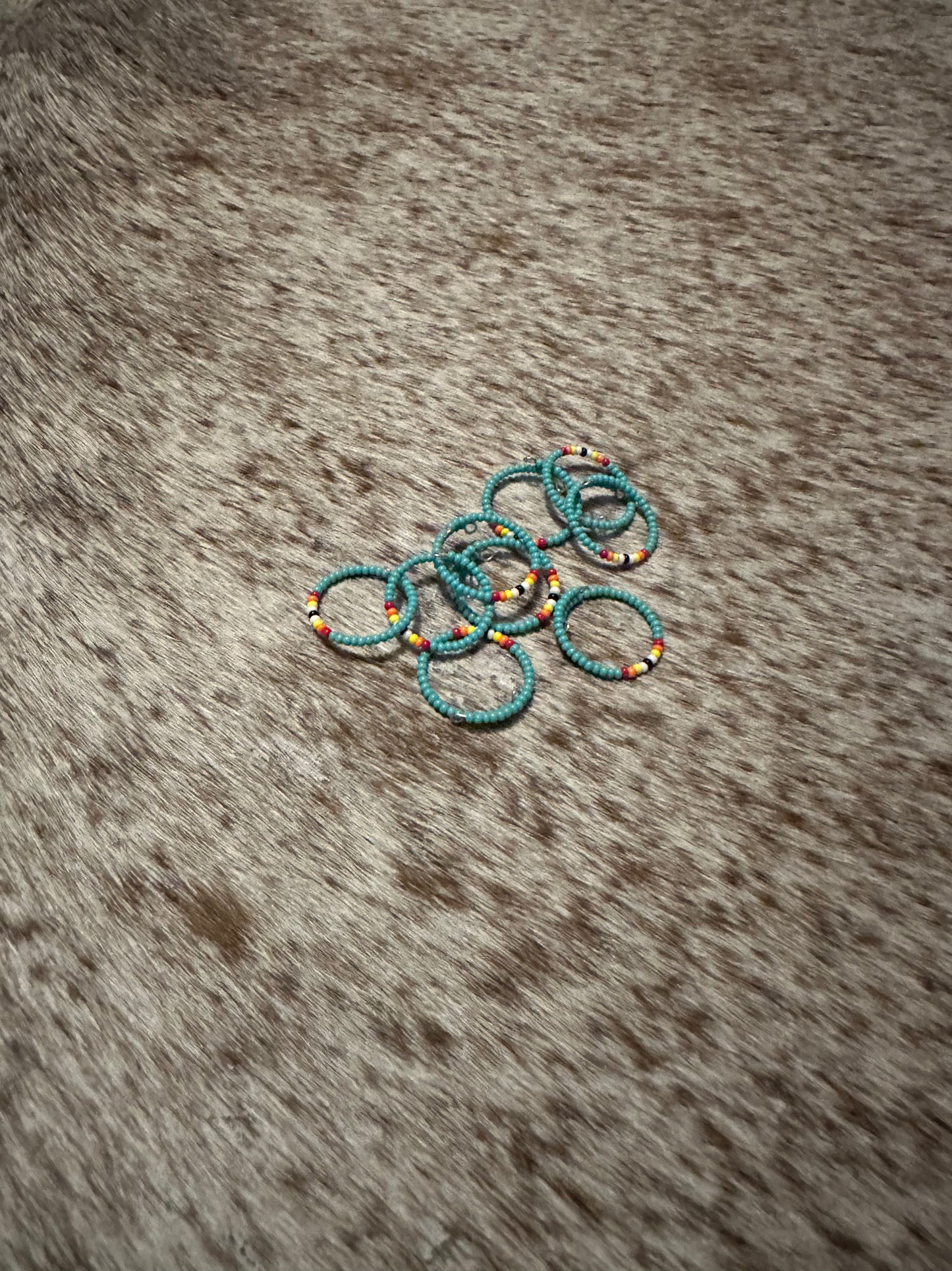 Seed Bead Wrap Rings
